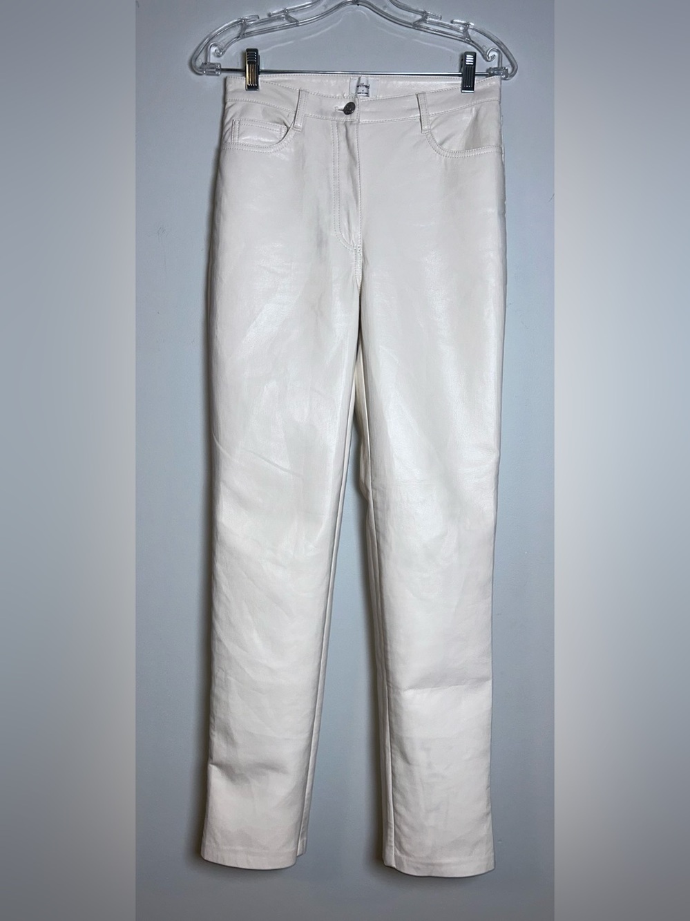 Aritzia Wilfred the Melina high rise Straight-Leg faux leather pants size 4